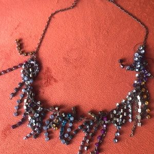 Rainbow Strand Gem Necklace